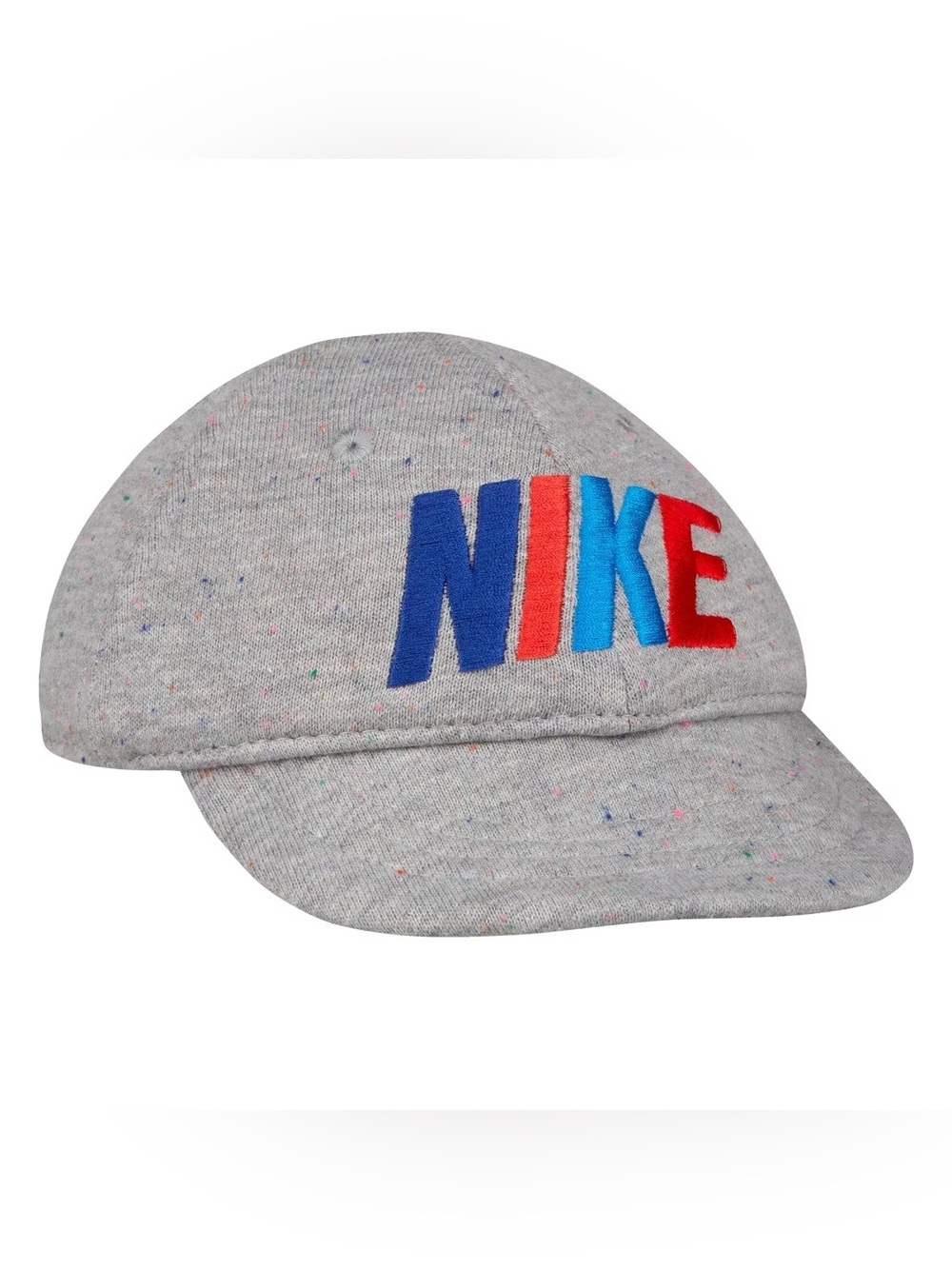 Nike Infant Gray Speckled Cap with Multicolor Logo